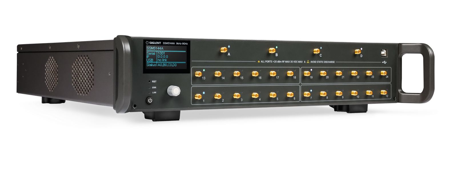 SIGLENT SSM5000A RF switch matrix multi-port test configuration